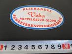 sticker Meppel Oliehandel VEKA Scheepsbenodigdheden, Verzamelen, Stickers, Ophalen, Zo goed als nieuw