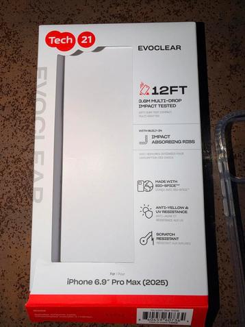 Tech21 iPhone 17 Pro Max Hoesje - Transparant beschikbaar voor biedingen