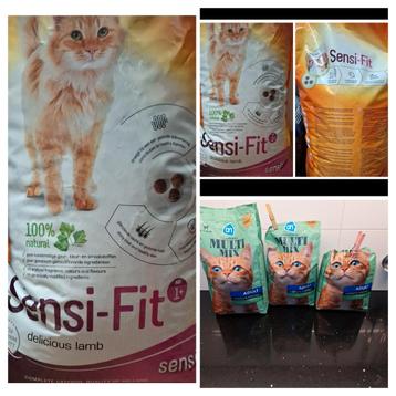 10 kg sensi fit ( dichte zak )+5.5 kg kattenbrokjes €25 beschikbaar voor biedingen