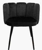Zwarte velvet 'High Five Chair' | 8 eetkamerstoelen, Huis en Inrichting, Stoelen, Ophalen, Metaal, Zwart, Zo goed als nieuw