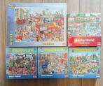 4 comic legpuzzels + 1 gratis, Ophalen, 500 t/m 1500 stukjes, Zo goed als nieuw, Legpuzzel