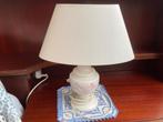 Kleine lampen met kap 2 stuks, Huis en Inrichting, Lampen | Lampenkappen, Ophalen, Gebruikt, Wit, Ovaal