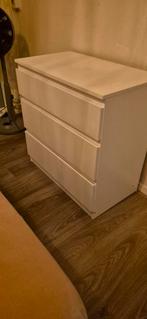 Witte 3 ladenkast, Huis en Inrichting, Gebruikt, 3 of 4 laden, Minder dan 100 cm, 25 tot 50 cm