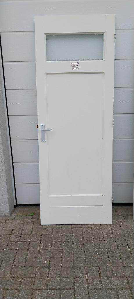 XYZ Binnendeur (33) Paneel en Glas, 78x211,5 cm, Doe-het-zelf en Verbouw, Deuren en Horren, Gebruikt, Binnendeur, 200 tot 215 cm