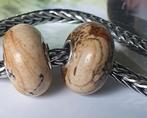 Setje Jaspis Edelsteen Van Elfbeads.   Trollbeads, Overige merken, Nieuw, 2 of 3 bedels, Edelsteen
