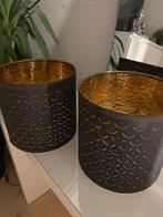 Lampenkap zwart - goud IKEA, Huis en Inrichting, Lampen | Lampenkappen, Ophalen, Zwart, Rond