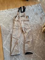 Volcom Roan Snowboard Bib Broek - Beige - Maat L, Ophalen of Verzenden, Gedragen, Maat 42/44 (L), Broek