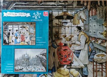 Jumbo puzzels - Anton Pieck - De kruidenier + Schreierstoren beschikbaar voor biedingen