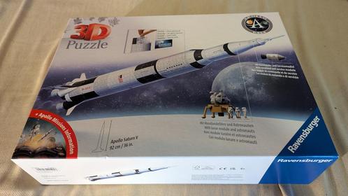 Ravensburger Apollo Saturn V Rocket - 3D Puzzel, 440 stukjes, Hobby en Vrije tijd, Denksport en Puzzels, Nieuw, Rubik's of 3D-puzzel