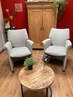 Twee Leolux Eetkamerstoelen, Huis en Inrichting, Fauteuils, Gebruikt, Minder dan 75 cm, Ophalen of Verzenden, Stof