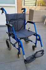 Zeer plat opvouwbare rolstoel met massieve banden., Ophalen, Gebruikt, Duwrolstoel