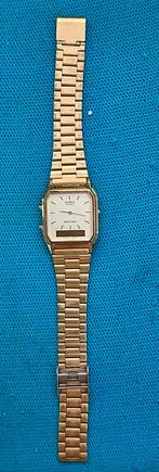 HORLOGE CASIO GOUDKLEURIG, Staal, Polshorloge, Ophalen of Verzenden, Zo goed als nieuw