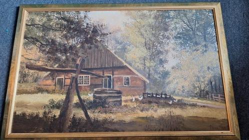 Peter Meurs schilderij. Boerderij in de Brekkelenkamp, Antiek en Kunst, Kunst | Schilderijen | Klassiek, Ophalen