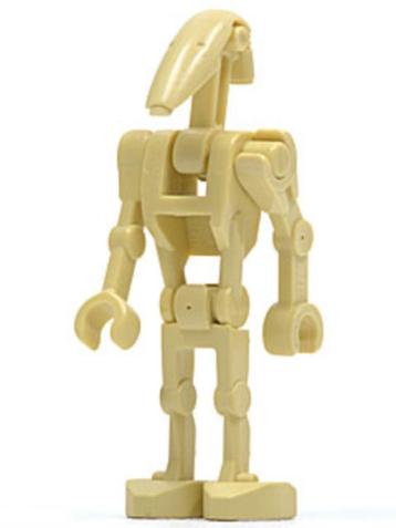 Lego Star Wars Battle Droid - Tan, Angled Arm and Straight A beschikbaar voor biedingen
