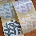 Sluitstickers banana leaves stickers bladeren natuur etiket, Verzenden, Nieuw, Meerdere stickers