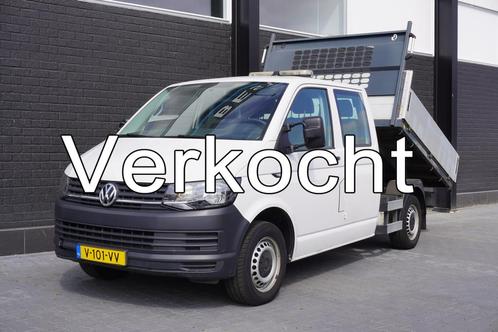 Volkswagen Transporter 2.0 TDI L2H1 Kipper Openlaadbak Dubbe, Auto's, Bestelauto's, Bedrijf, Te koop, ABS, Airconditioning, Bluetooth