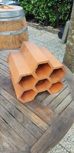 Terracotta elementen voor wijnrek decoratieve bouwelementen, Huis en Inrichting, Ophalen, Zo goed als nieuw, Hout, Minder dan 50 cm