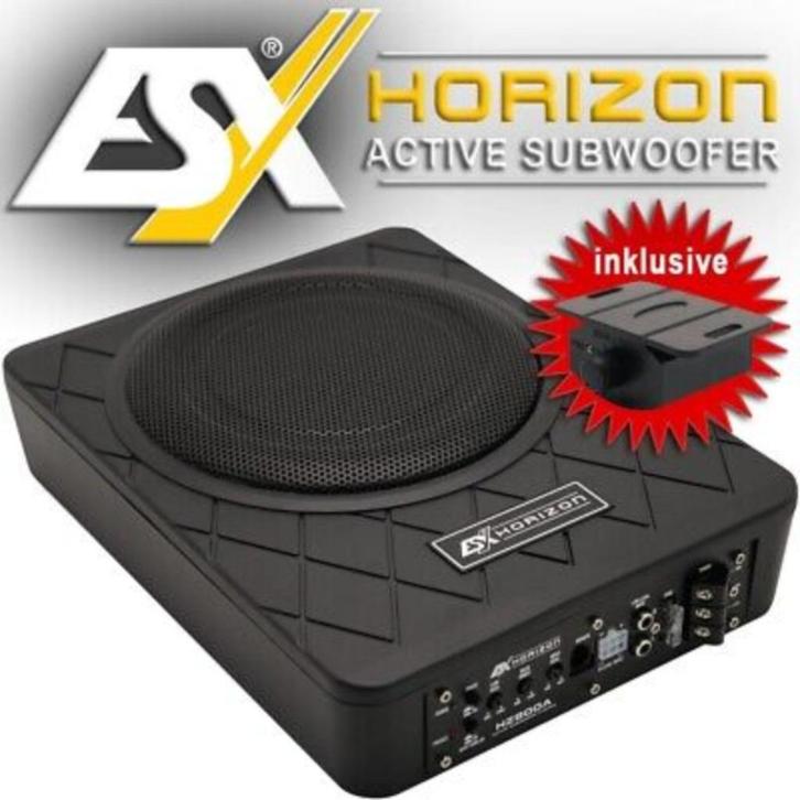 ESX Horizon HZ800A Active 8 inch underseat subwoofer, Auto diversen, Autospeakers, Nieuw, Ophalen of Verzenden