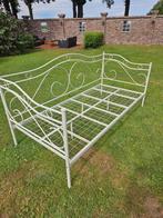 Mooi meisjesbed - Romantisch wit bedframe, Ophalen, Gebruikt, 90 cm, Eenpersoons