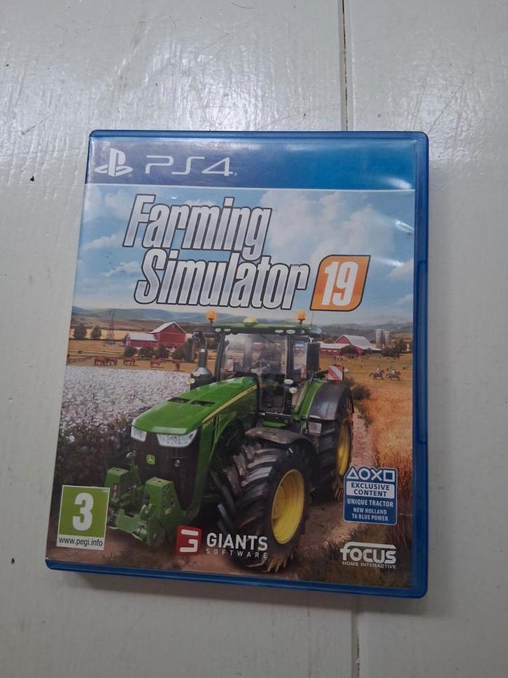 Farming Simulator 19 - PS4, Spelcomputers en Games, Games | Sony PlayStation 4, Gebruikt, Simulatie, 1 speler, Vanaf 3 jaar, Online