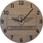 Themaklok met een Zundapp brommer logo (2), Ophalen of Verzenden, Nieuw, Wandklok