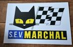 S.E.V. Marchal  logo merk reclamebord 35X23, Ophalen of Verzenden, Zo goed als nieuw, Auto's