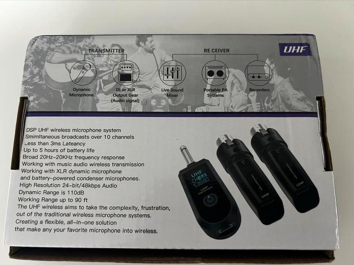 Draadloze UHF Microfoon Transceiver Systeem, Muziek en Instrumenten, Microfoons, Nieuw, Overige typen, Draadloos, Ophalen of Verzenden
