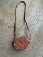 Celine cognag leren crossbag, Sieraden, Tassen en Uiterlijk, Tassen | Schoudertassen, Verzenden, Zo goed als nieuw, Zwart