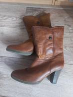 Leren laarzen met voering maat 39, Bruin, Lage of Enkellaarzen, Ophalen of Verzenden, Zo goed als nieuw