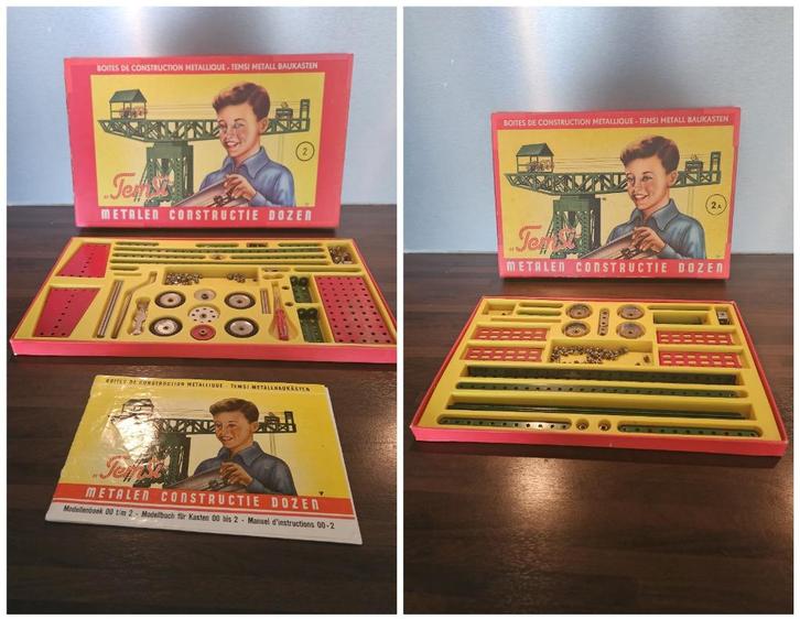 Temsi constructiedozen 2 en 2A, Verzamelen, Speelgoed, Gebruikt, Ophalen of Verzenden