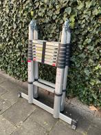 Telescoopladder 5 meter, Doe-het-zelf en Verbouw, Ladders en Trappen, Ophalen, Gebruikt, Ladder, Opvouwbaar of Inschuifbaar