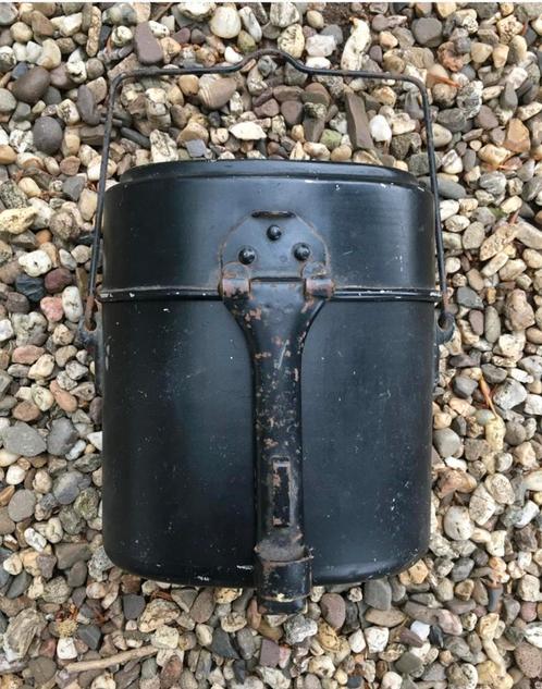 Vroege zwarte eetketel jaren '30/WO2, Verzamelen, Militaria | Tweede Wereldoorlog, Duitsland, Ophalen of Verzenden