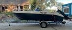 Moonday speedboot 115pk+Suzuki motor+Vlemmix trailer, Ophalen, 70 tot 120 pk, Zo goed als nieuw, 3 tot 6 meter