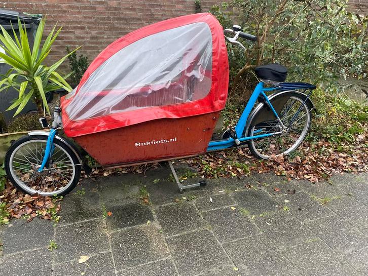 Bakfiets, Fietsen en Brommers, Fietsen | Bakfietsen, Gebruikt, Fietsfabriek, 2 kinderen, Huif, Ophalen