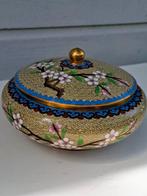 Antieke Chineese cloisonne doos met deksel., Ophalen of Verzenden