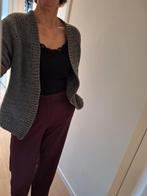 Handgemaakt Gehaakt Vest - Maat 36/38, Verzenden, Zo goed als nieuw, Maat 36 (S), Grijs
