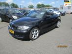 BMW 1-serie Cabrio BMW 1-serie Cabrio 118i -AIRCO-CRUIS CONT, Auto's, BMW, 1-Serie, Euro 5, Zwart, Cabriolet