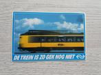 sticker NS  De trein is zo gek nog niet, Verzamelen, Ophalen of Verzenden, Zo goed als nieuw, Bedrijf of Vereniging
