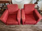 2 rode fauteuils, Ophalen, Gebruikt, 75 tot 100 cm, 75 tot 100 cm