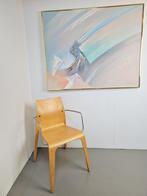Vintage abstract schilderij lee reynolds '80 lijst messing, Antiek en Kunst, Ophalen