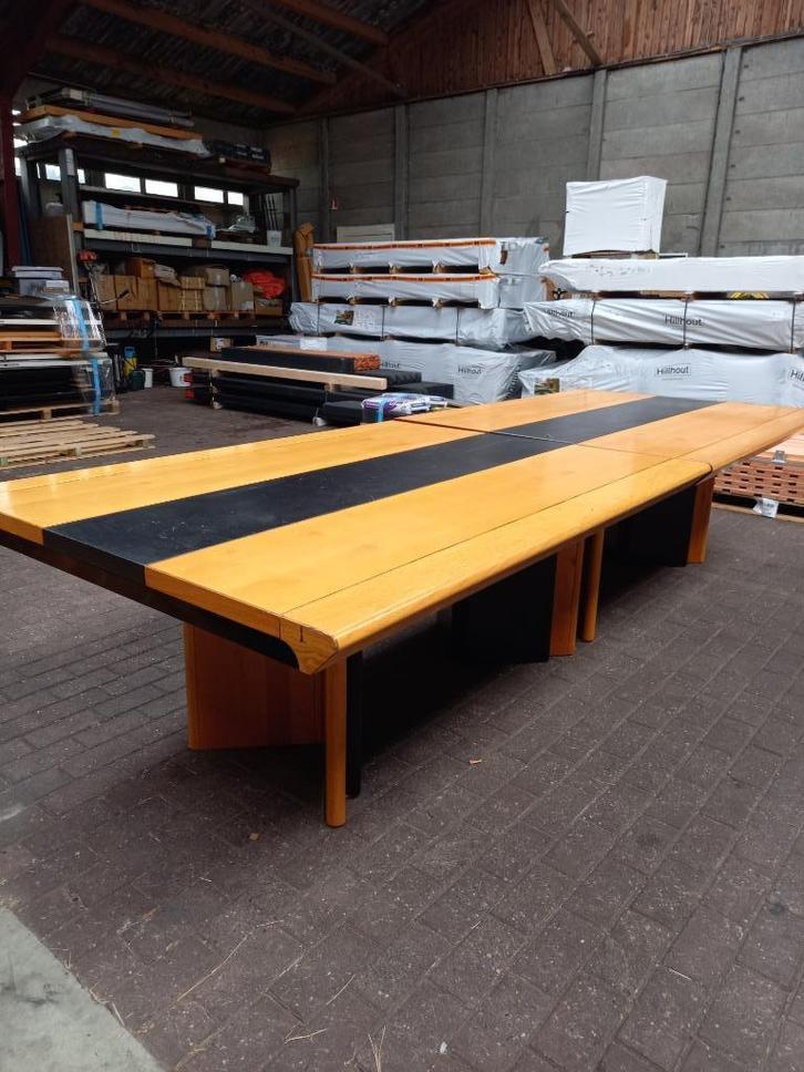 Grote eettafel/kantinetafel/vergadertafel/bureau 130x350cm., Huis en Inrichting, Tafels | Eettafels, Gebruikt, 100 tot 150 cm