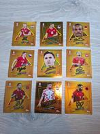 Topps,  Euro 2024, gouden met handtekening., Ophalen of Verzenden, Zo goed als nieuw, Meerdere stickers