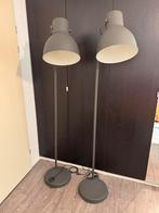 2x IKEA Hektar staande lamp grijs, Ophalen, Gebruikt, Metaal, 150 tot 200 cm
