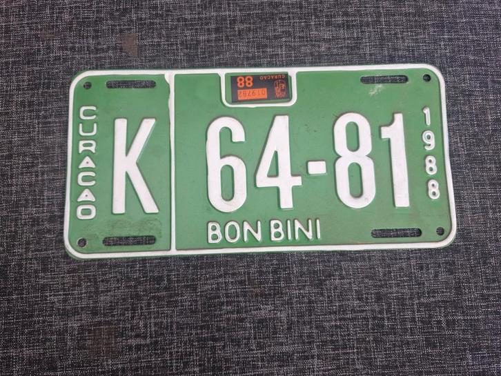 Kentekenplaat Curacao nummerbord nummerplaat Curaçao License, Verzamelen, Automerken, Motoren en Formule 1, Gebruikt, Auto's, Ophalen of Verzenden