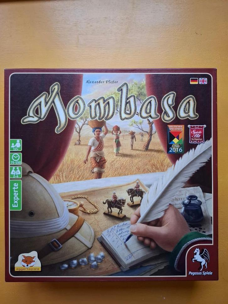 Bordspel Mombasa, Hobby en Vrije tijd, Gezelschapsspellen | Bordspellen, Gebruikt, Een of twee spelers, Drie of vier spelers, Ophalen of Verzenden