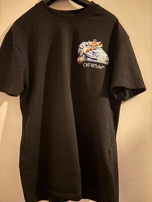 Black Off-White t-shirt, Kleding | Heren, T-shirts, Zo goed als nieuw, Maat 48/50 (M), Zwart, Ophalen