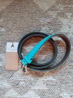 Nieuwe turquoise suède A-Zone leren riem mt 95, Minder dan 3 cm, Overige kleuren, 100 cm of meer, Echt leder