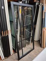 93x201,5cm Binnendeur opdek R staallook ssl 4009 zwart SL27, Ophalen, 80 tot 100 cm, ., Glas