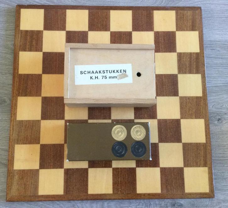 Dam en Schaakspel 2, Hobby en Vrije tijd, Gezelschapsspellen | Bordspellen, Gebruikt, Een of twee spelers, Ophalen of Verzenden