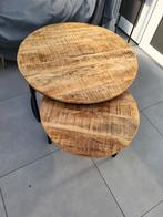 Set tafel, Ophalen of Verzenden, Zo goed als nieuw, Rond, Hout